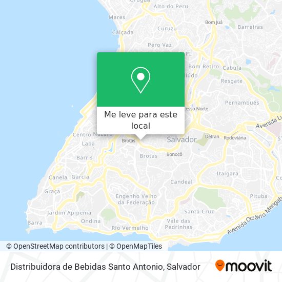 Distribuidora de Bebidas Santo  Antonio mapa