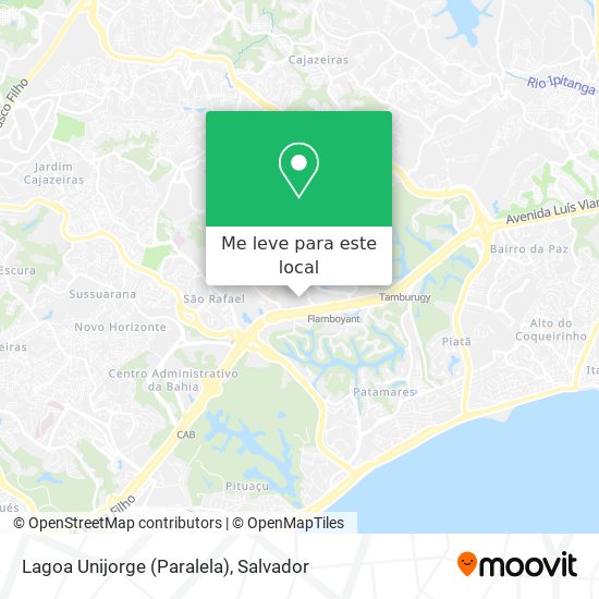 Lagoa Unijorge (Paralela) mapa