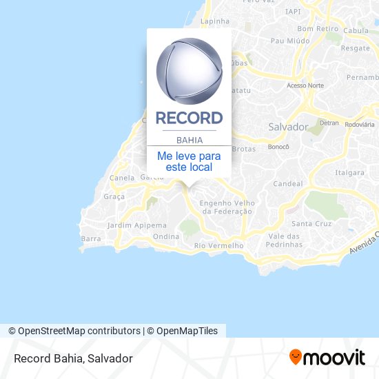 Record Bahia mapa