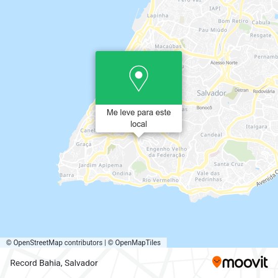 Record Bahia mapa