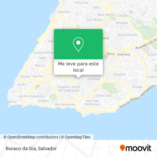 Buraco da Gia mapa