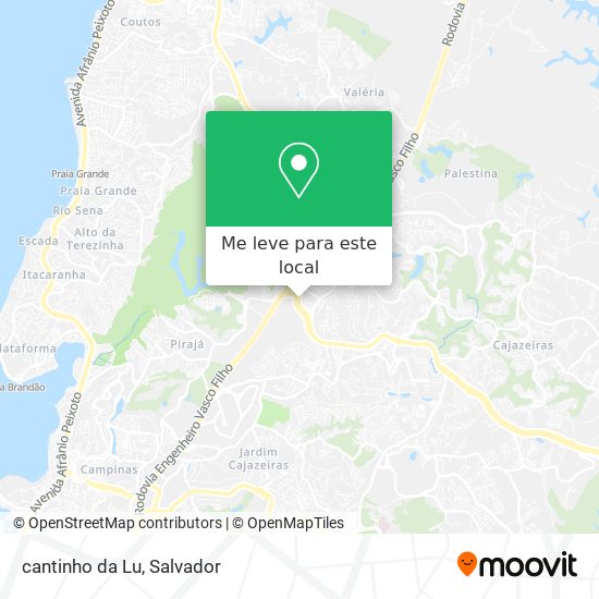 cantinho da Lu mapa