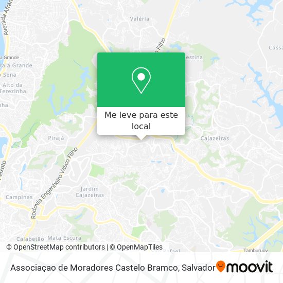 Associaçao de Moradores Castelo Bramco mapa