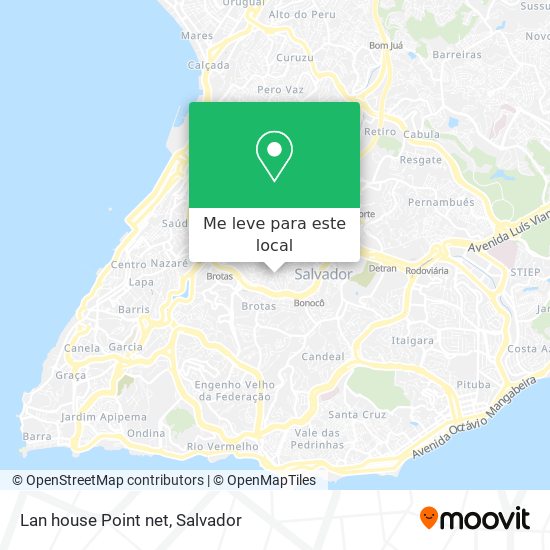 Lan house Point net mapa