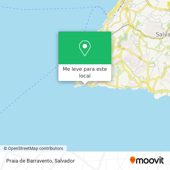 Praia de Barravento mapa