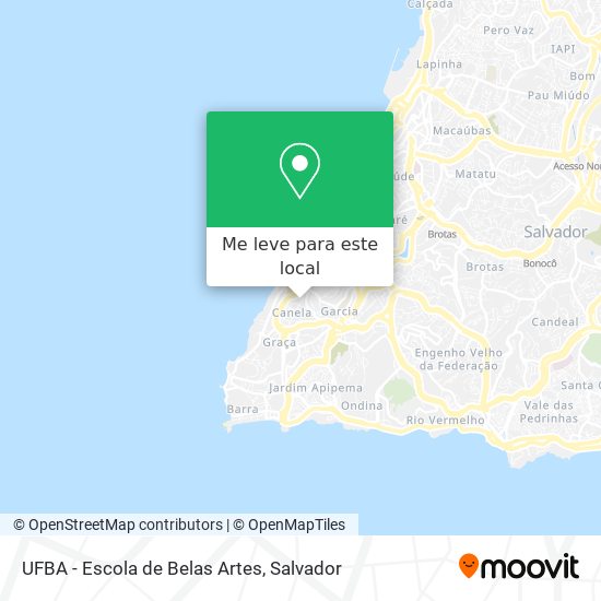 UFBA - Escola de Belas Artes mapa