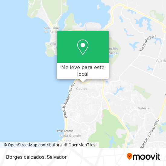 Borges calcados mapa