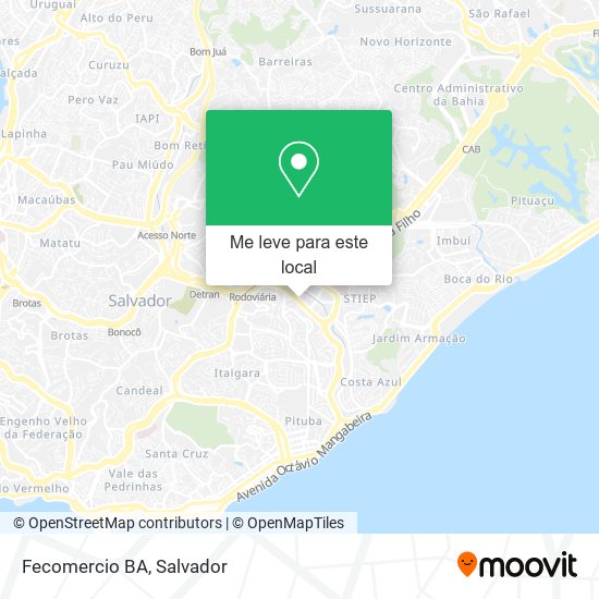 Fecomercio BA mapa