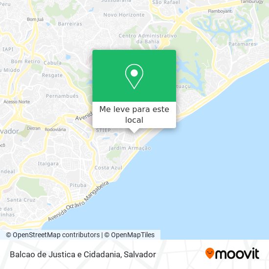 Balcao de Justica e Cidadania mapa