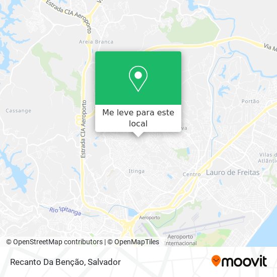 Recanto Da Benção mapa