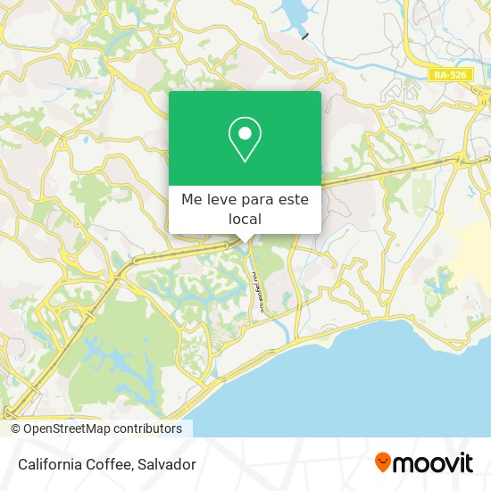 California Coffee mapa