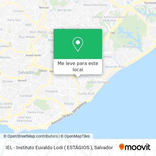 IEL - Instituto Euvaldo Lodi ( ESTÁGIOS ) mapa
