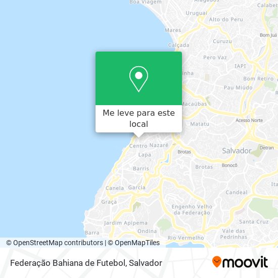 Federação Bahiana de Futebol mapa