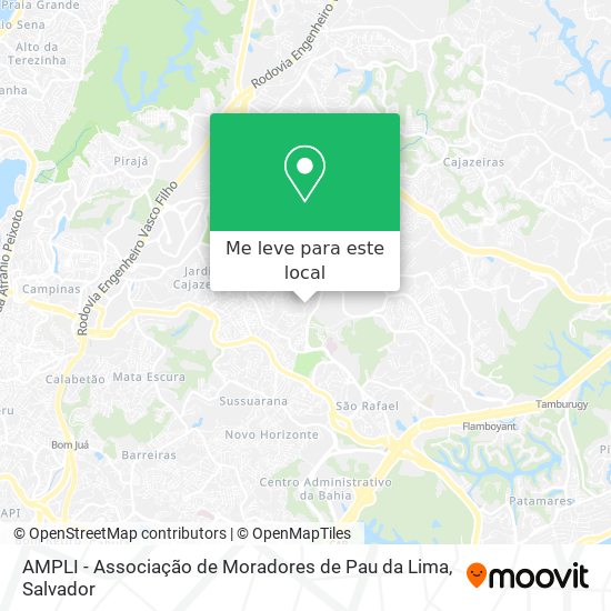 AMPLI - Associação de Moradores de Pau da Lima mapa