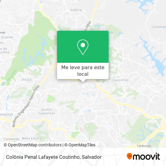 Colônia Penal Lafayete Coutinho mapa