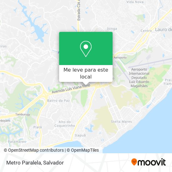 Metro Paralela mapa