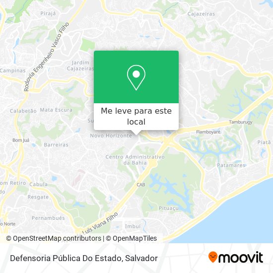 Defensoria Pública Do Estado mapa