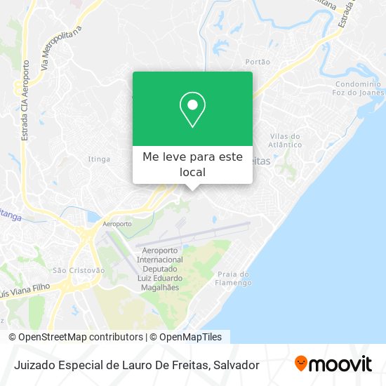 Juizado Especial de Lauro De Freitas mapa