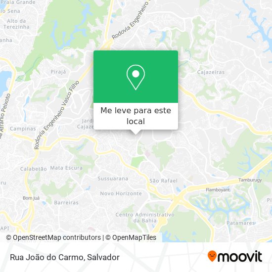 Rua João do Carmo mapa