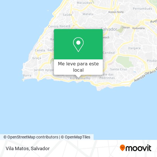 Vila Matos mapa