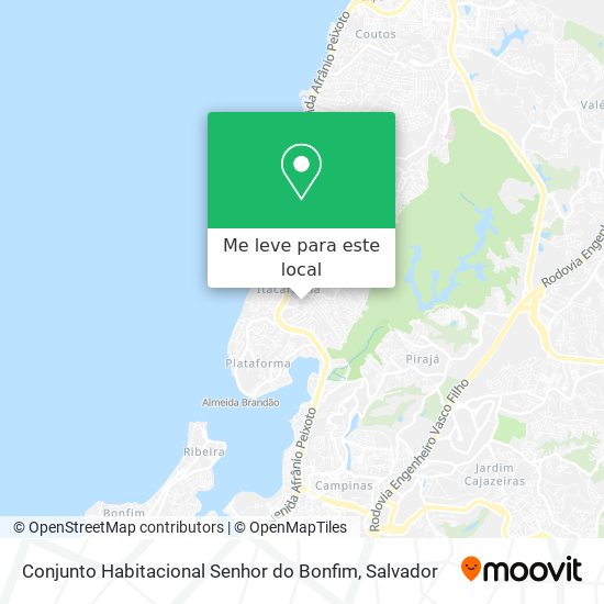 Conjunto Habitacional Senhor do Bonfim mapa