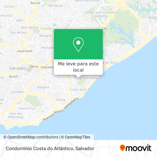 Condomínio Costa do Atlântico mapa