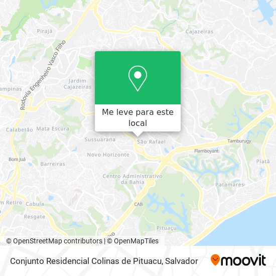 Conjunto Residencial Colinas de Pituacu mapa