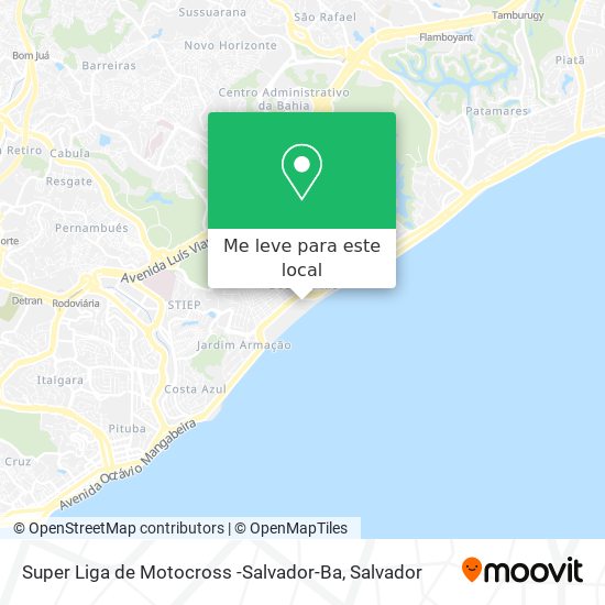 Super Liga de Motocross -Salvador-Ba mapa