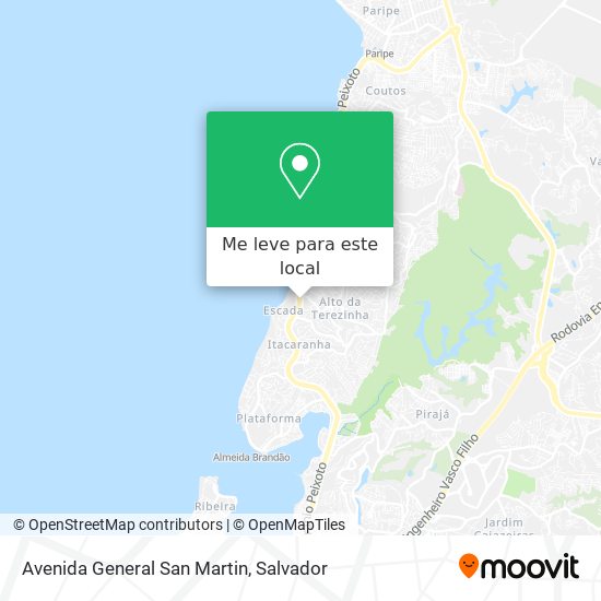 Avenida General San Martin mapa