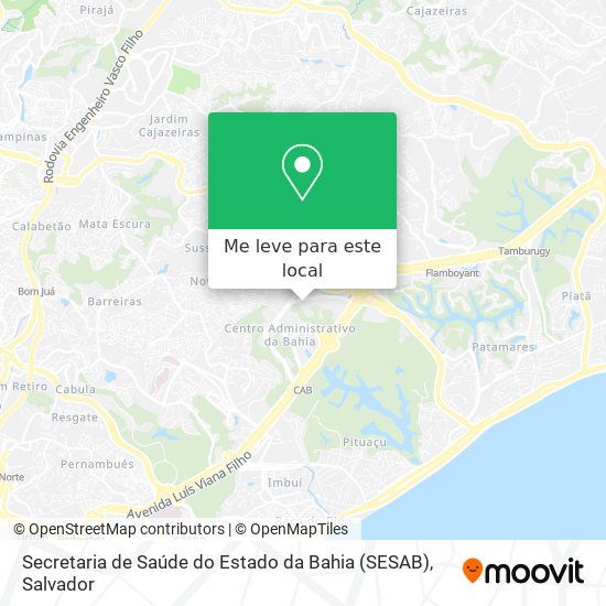 Secretaria de Saúde do Estado da Bahia (SESAB) mapa