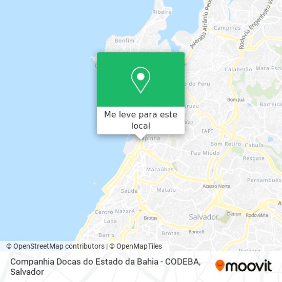 Companhia Docas do Estado da Bahia - CODEBA mapa