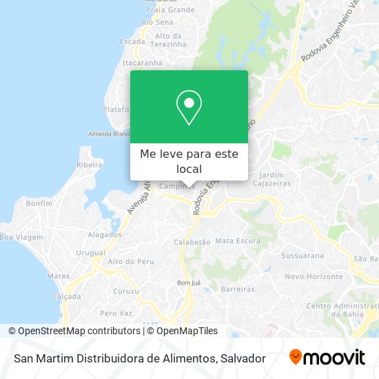 San Martim Distribuidora de Alimentos mapa