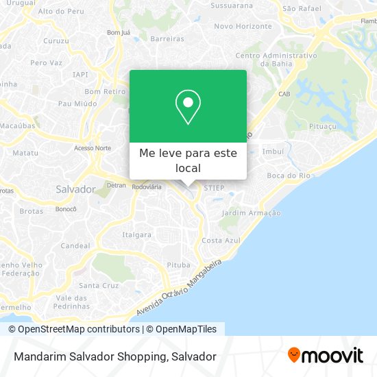 Mandarim Salvador Shopping mapa