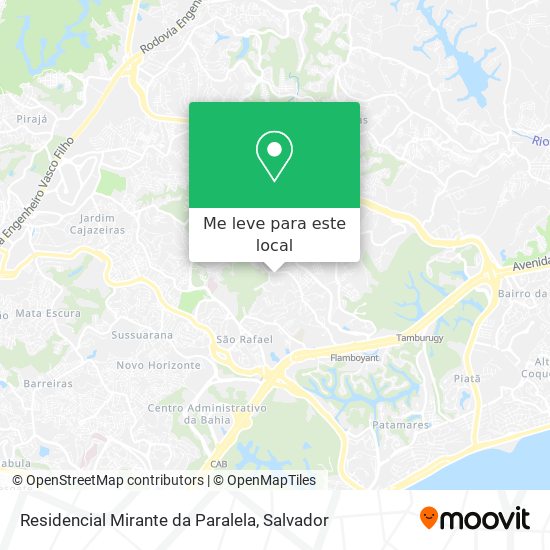 Residencial Mirante da Paralela mapa