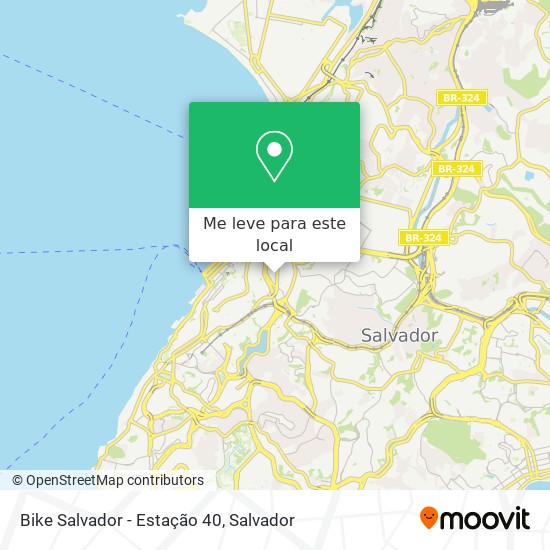 Bike Salvador - Estação 40 mapa
