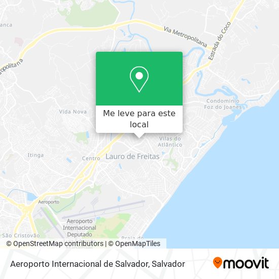 Aeroporto Internacional de Salvador mapa