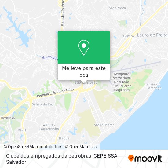 Clube dos empregados da petrobras, CEPE-SSA mapa
