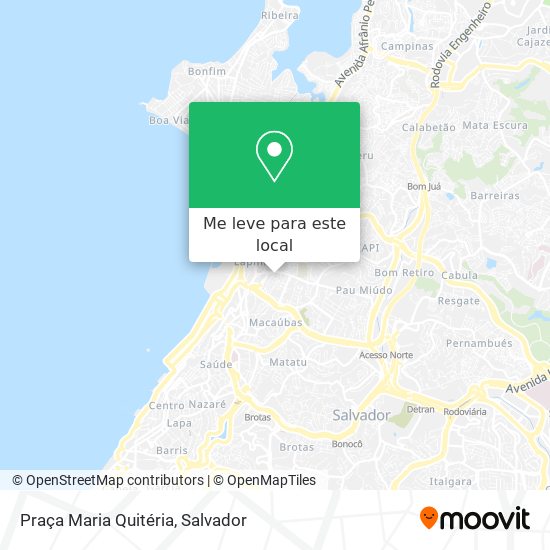 Praça Maria Quitéria mapa
