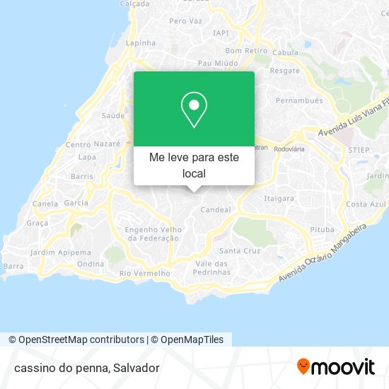 cassino do penna mapa