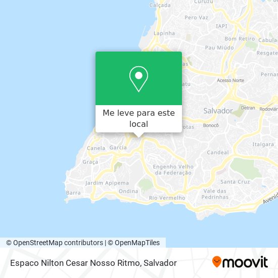 Espaco Nilton Cesar Nosso Ritmo mapa
