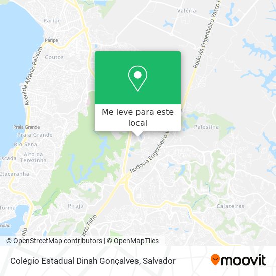 Colégio Estadual Dinah Gonçalves mapa