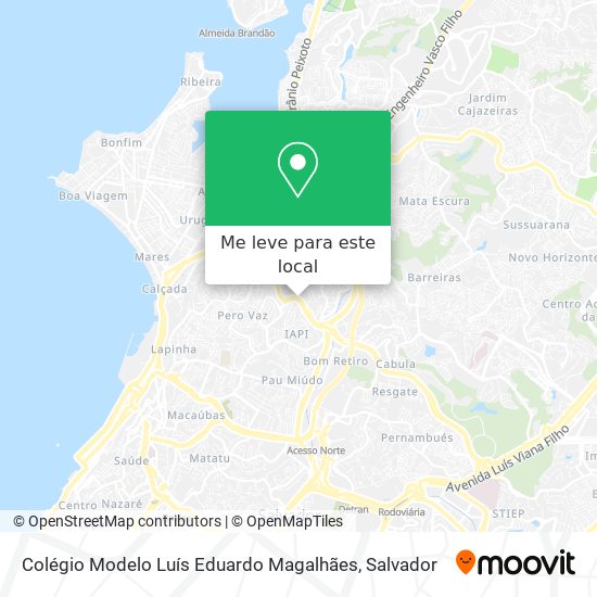 Colégio Modelo Luís Eduardo Magalhães mapa