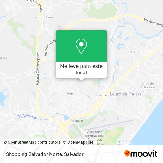 Shopping Salvador Norte mapa