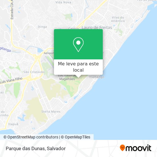 Parque das Dunas mapa