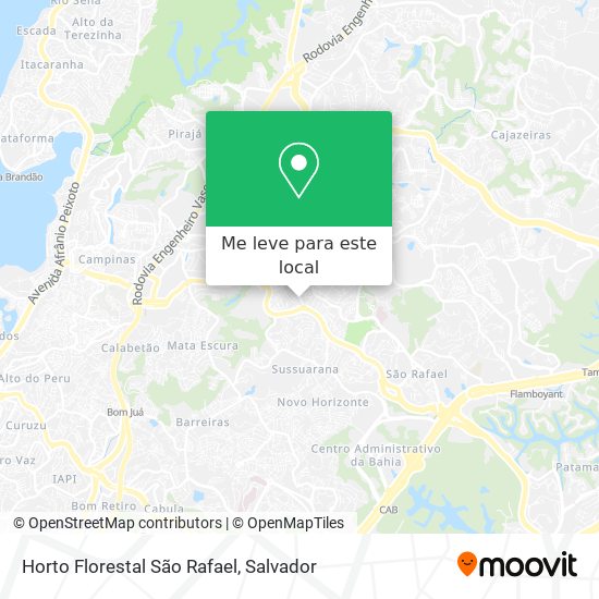 Horto Florestal São Rafael mapa