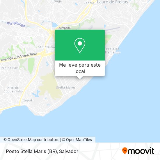 Posto Stella Maris (BR) mapa