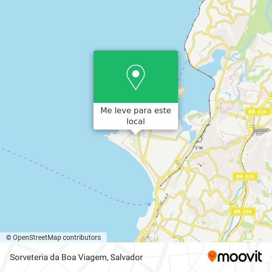 Sorveteria da Boa Viagem mapa