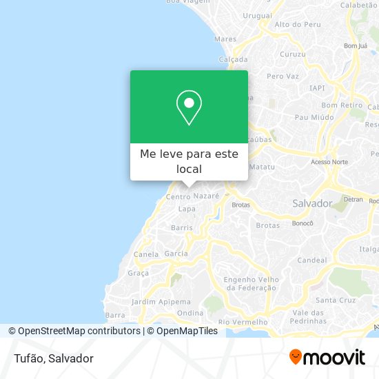 Tufão mapa