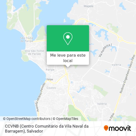 CCVNB (Centro Comunitário da Vila Naval da Barragem) mapa