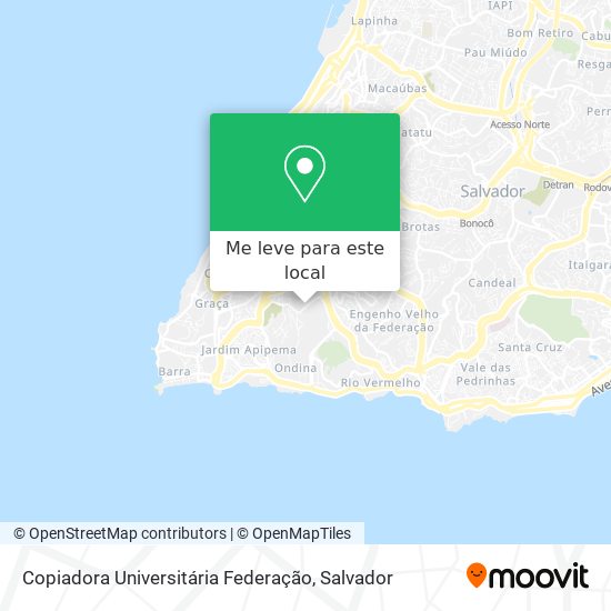 Copiadora Universitária Federação mapa
